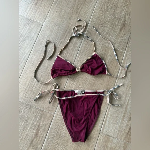 Burberry Check Trim Bikini - Picture 2 of 4